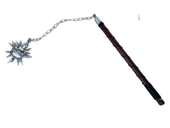 VTG MEDIEVAL MORNING STAR SPIKED BALL AND SHAFT (1 of 3)