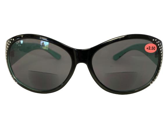 VTG BLACK & SILVER W/ TEAL FASHION SUNGLASSES: VTG BLACK & SILVER W/ TEAL FASHION SUNGLASSES