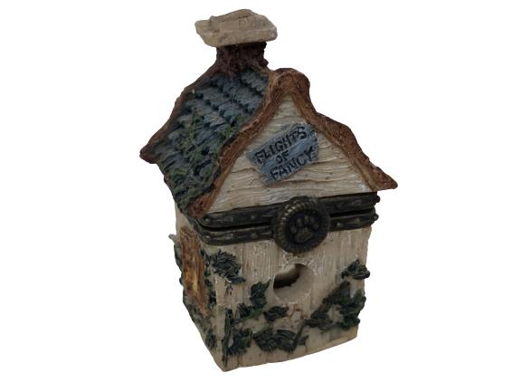 VTG BIRD HOUSE THEME TRINKET TREASURE BOX (1 of 6)