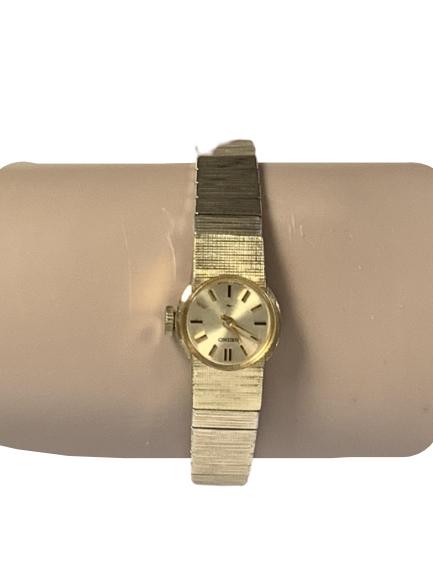 VINTAGE SEIKO GOLD FILLED & STAINLESS PETITE WATCH: VINTAGE SEIKO GOLD FILLED & STAINLESS PETITE WATCH