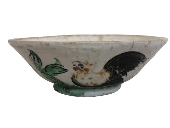 VINTAGE CERAMIC POTTERY HAND PAINTED DISH / BOWL (1 of 5)