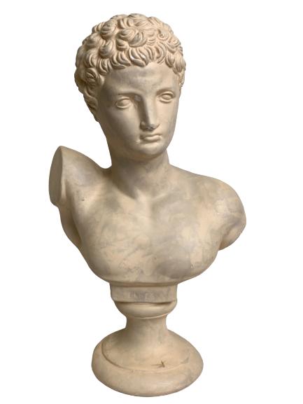 VINTAGE ERMES GREEK BUST STATUE 11" (1 of 4)