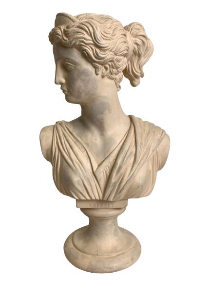 VINTAGE ARTEMIS GREEK BUST STATUE 13" (1 of 6)