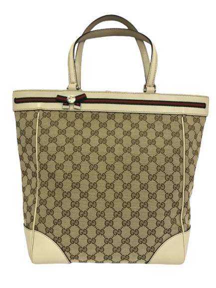 GUCCI IVORY CANVAS MAYFAIR TOTE SHOULDER BAG (1 of 13)