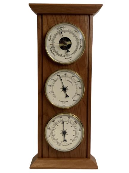 FRENCH BAROMETER THERMOMETER HYGROMETER 11" (1 of 6)
