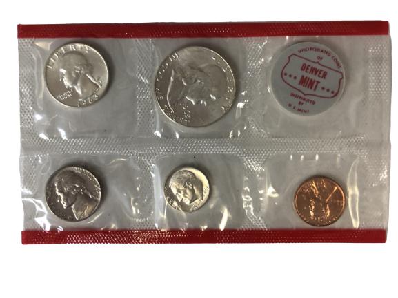 ASSTD U.S. COIN CURRENCY SEALED DENVER MINT 1962 (1 of 2)