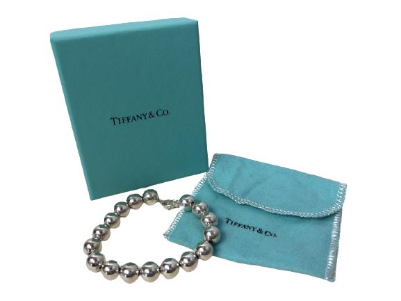 TIFFANY & CO STERLING SILVER BEADED BRACELET (1 of 7)
