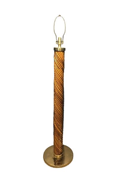 GABRIELLA CRESPI (MANNER OF) RATTAN FLOOR LAMP 49" (1 of 5)