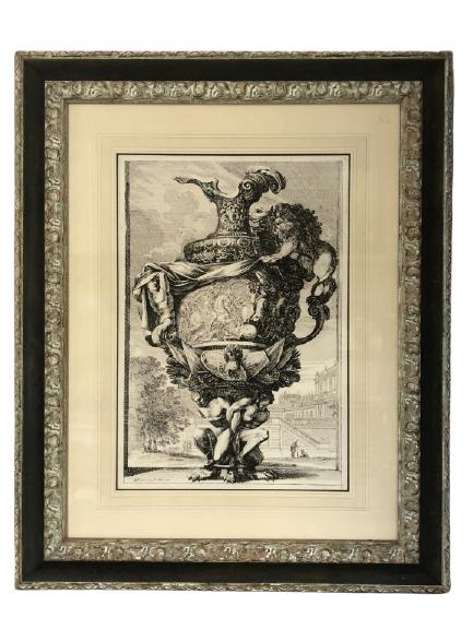 A PARIS CHEZ P. MARIETTE  ETCHING OF URNS 42" (1 of 7)