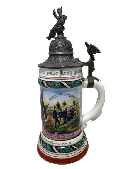 VINTAGE GERMAN LIDDED BEER STEIN 11" (1 of 9)