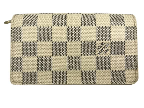LOUIS VUITTON PORTE-MONNAIE BILLETS TRESOR WALLET: LOUIS VUITTON PORTE-MONNAIE BILLETS TRESOR WALLET -14cm x 12.5cm x 8.5cm -Ivory Damier Coated Canvas -AAM8118