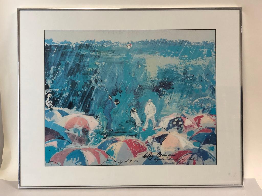 LEROY NEIMAN "ARNOLD PALMER 1973" FRAMED PRINT 30" (1 of 4)