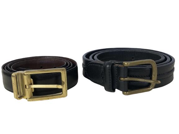 VINTAGE COACH LEATHER BELTS SIZE 42 LOT OF 2: VINTAGE COACH LEATHER BELTS SIZE 42 LOT OF 2
