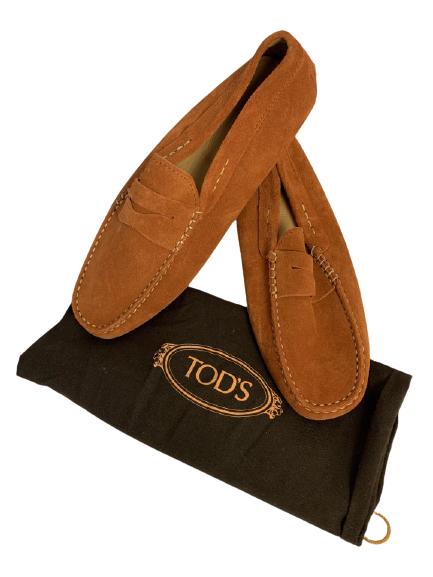 TODS GOMMINO LEATHER DRIVING SHOES MENS SIZE 8: TODS GOMMINO LEATHER DRIVING SHOES MENS SIZE 8