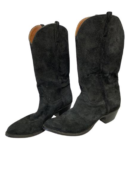VTG SUEDE/LEATHER MENS WESTERN BOOTS SIZE 9 (1 of 6)