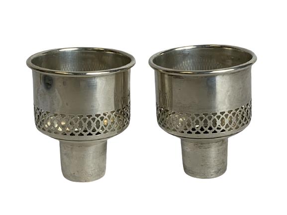 VINTAGE STERLING SILVER CANDLE HOLDER INSERTS (1 of 7)