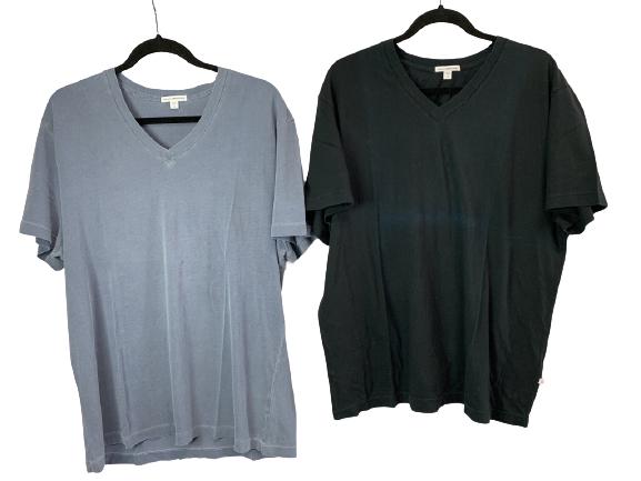 2 JAMES PERSE MENS V-NECK SHIRTS  SIZE 4 (L-XL US) (1 of 3)