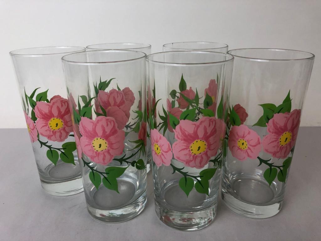6 VINTAGE FRANCISCAN GLASSES 6": 6 VINTAGE FRANCISCAN GLASSES 6" -NO CHIPS