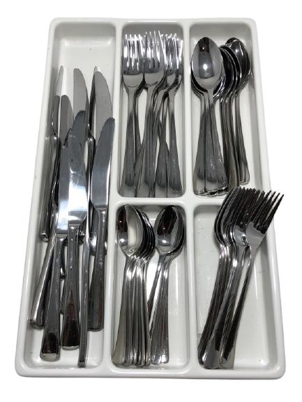 DANSK DANISH MODERN SILVERWARE SET 59 PIECES (1 of 8)