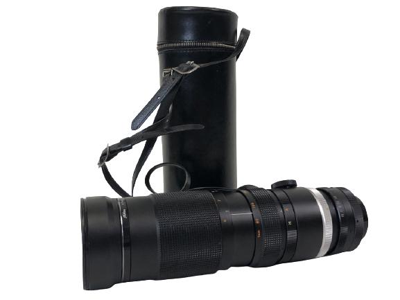 POLARIS AUTO 200 MM CAMERA LENS AND LEATHER CASE (1 of 5)