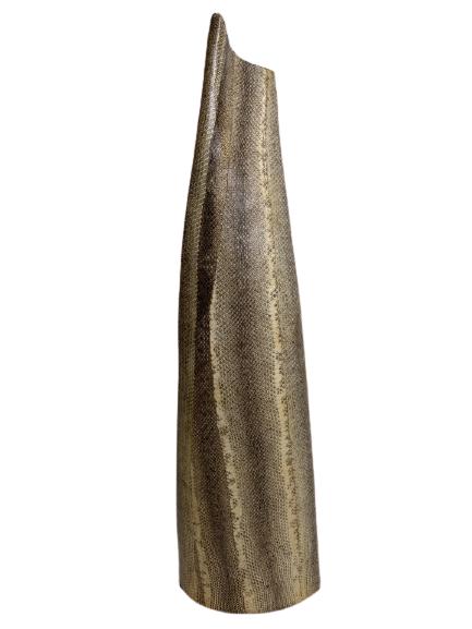MANNER OF KARL SPRINGER SNAKESKIN VASE 27" (1 of 8)