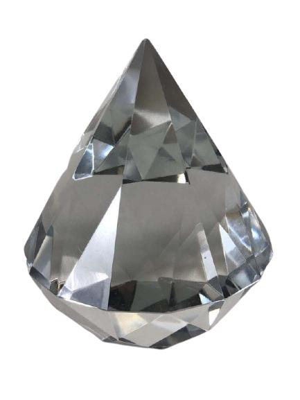 VTG TIFFANY & CO CRYSTAL DIAMOND CUT ART GLASS 4" (1 of 8)