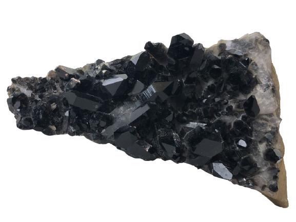 RARE BLACK GEODE CRYSTAL FORMATION SCULPTURE (1 of 6)