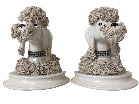 VTG REGENCY CLAY STYLE STANDARD POODLE BOOKENDS (1 of 11)