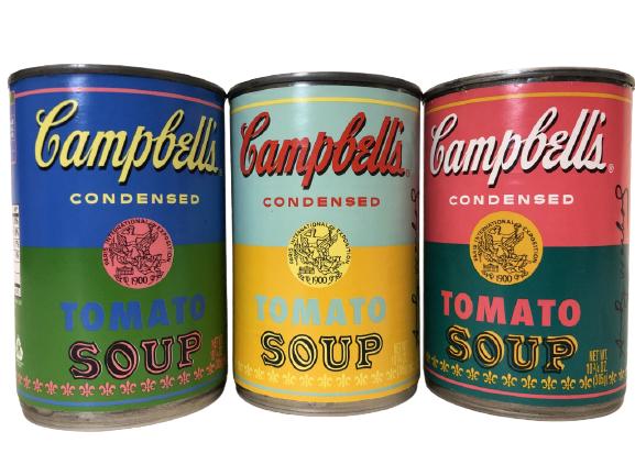 3 ANDY WARHOL LTD ED. CAMPBELLS SOUP CANS POP ART (1 of 4)