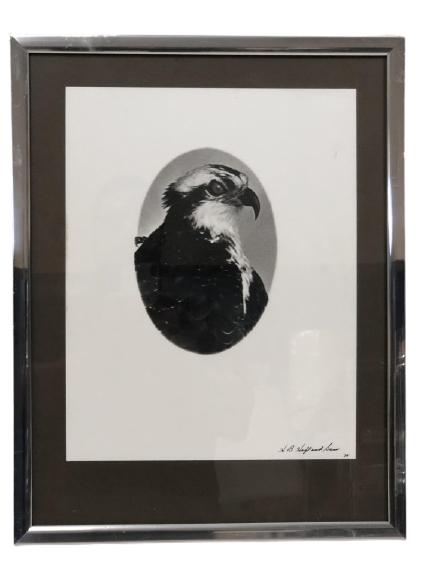 VTG H.B.HEFT & SAM B/W FRAMED PHOTO PRINT 19" (1 of 6)