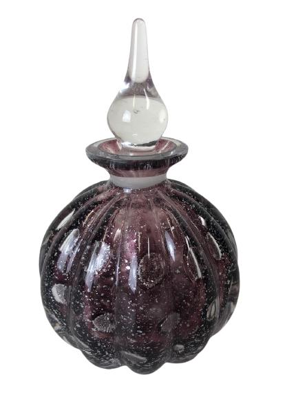 VTG MURANO STYLE DECORATIVE PERFUME BOTTLE 5.5" (1 of 7)