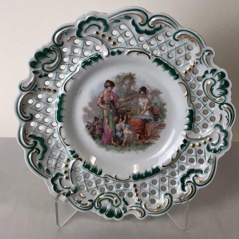 IMPERIAL GERMANY FIGURAL SCENE CHARGER PLATE 11" (1 of 4)