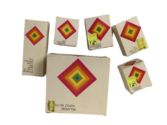 VINTAGE ASSORTED POLAROID ACCESSORIES LOT OF 6 NIB (1 of 2)