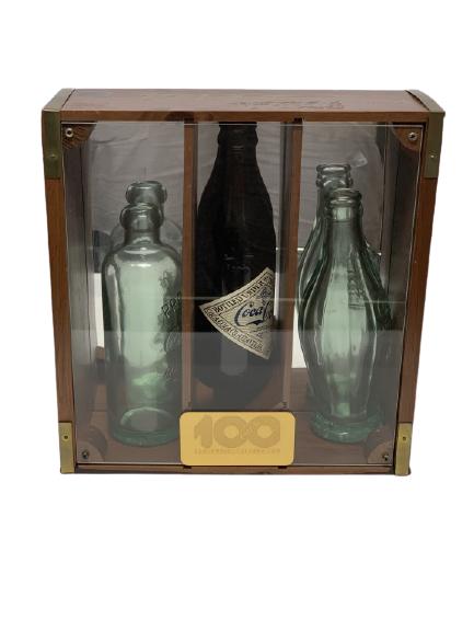 COCA COLA CENTENNIAL CELEBRATION BOTTLES & CASE (1 of 5)