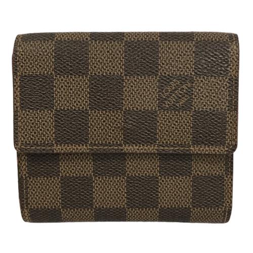 LOUIS VUITTON BROWN CANVAS ELISE WALLET (1 of 4)