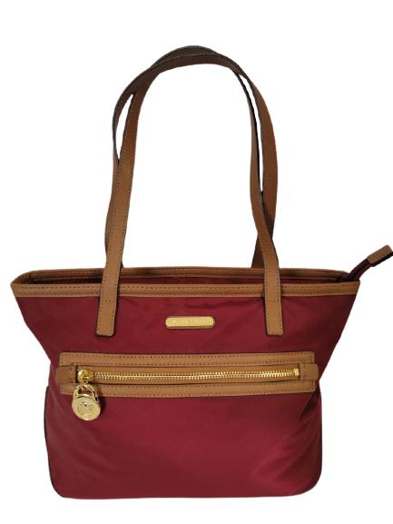 MICHAEL BY MICHAEL KORS CANVAS HANDBAG: MICHAEL BY MICHAEL KORS CANVAS HANDBAG 11" X 7 1/2" -VERY GOOD VINTAGE CONDITION