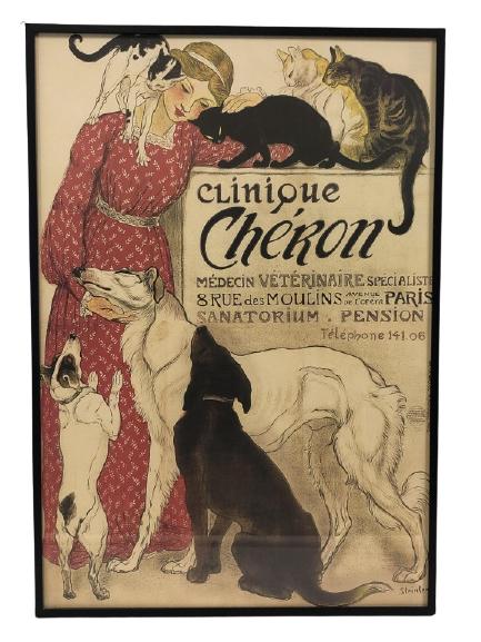 STEINLER VINTAGE POSTER PRINT FRAMED 28" (1 of 7)