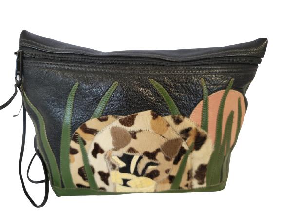 CARLOS FALCHI PATCHWORK  LEATHER HANDBAG (1 of 6)