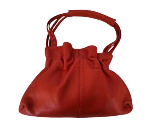 VINTAGE FURLA RED LEATHER HANDBAG (1 of 5)