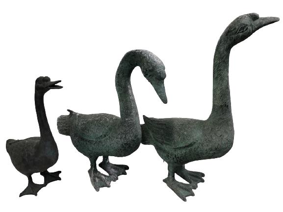 VTG SET OF 3 OUTDOOR METAL DUCKS 19" (1 of 14)