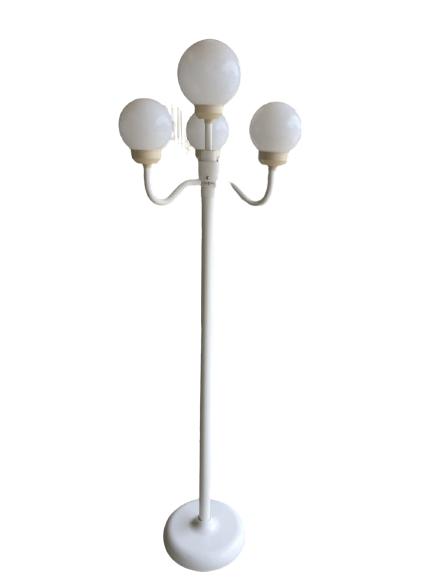 RETRO WHITE LAMP POST BARBER STYLE LIGHTS 71" (1 of 8)