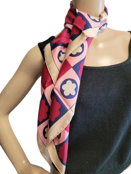 VINTAGE YVES ST LAURENT SILK SCARF (1 of 5)