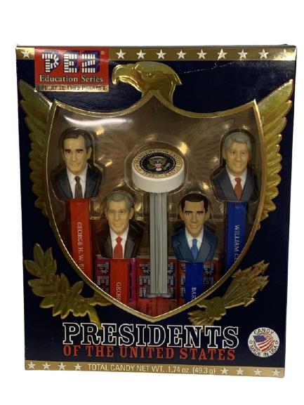 PRESIDENTS OF THE UNITED STATES PEZ COLLECTIBLE: PRESIDENTS OF THE UNITED STATES PEZ COLLECTIBLE -NEW IN BOX