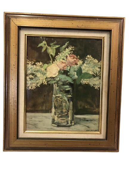 EDOUARD MANET "WHITE LILACS AND ROSES" PRINT 14" (1 of 5)