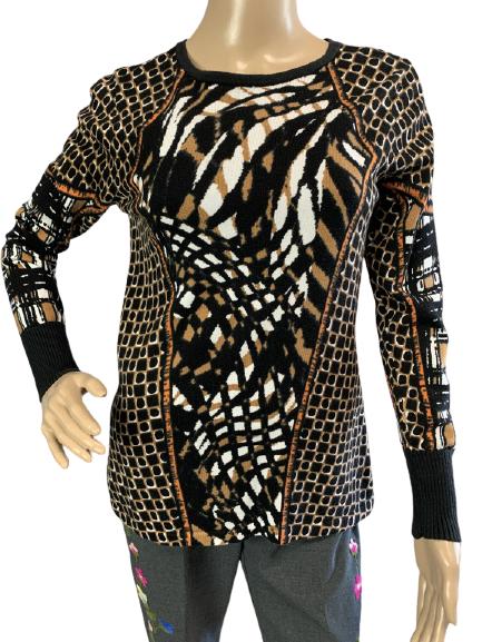VINTAGE BOB MACKIE WEARABLE ART SWEATER SIZE XS (1 of 6)