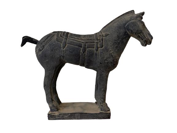 CHINESE TERRACOTTA WARRIOR HORSE SOLDIER STATUE 8" (1 of 5)