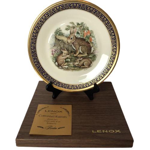 NIB LENOX / BOEHM "COTTONTAIL RABBITS"  PLATE 10" (1 of 7)