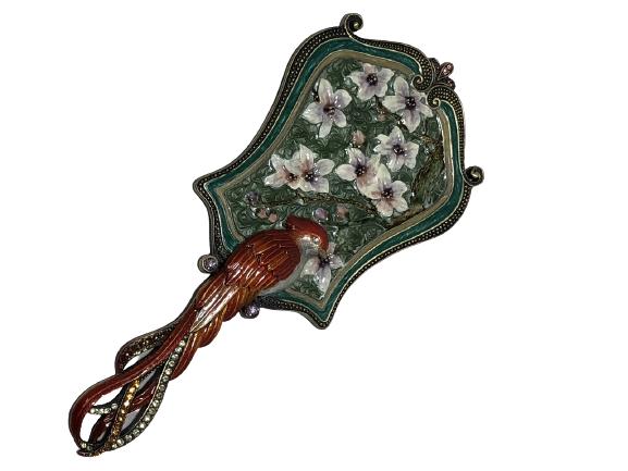 VTG JAY STRONGWATER STYLE HANDHELD MIRROR 7" (1 of 7)