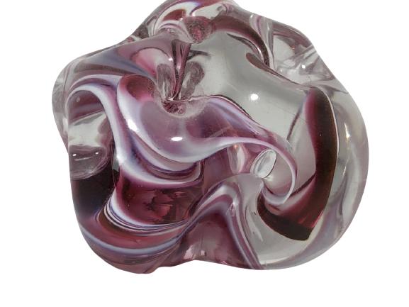 MURANO STYLE ART GLASS SCULPTURE PAPERWEIGHT 2" (1 of 6)