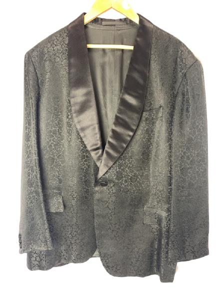 BLACK FLORAL MENS JACKET SIZE 44 (1 of 3)